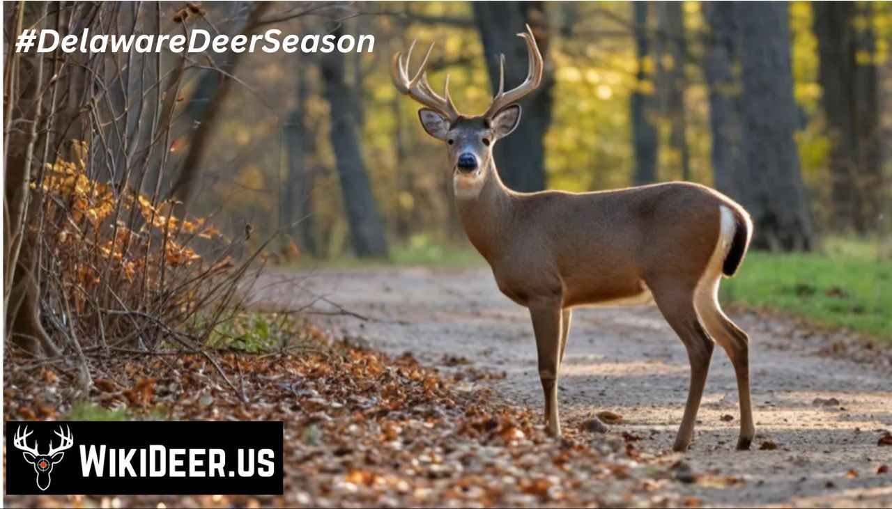 Deer in the woods during Delaware hunting season