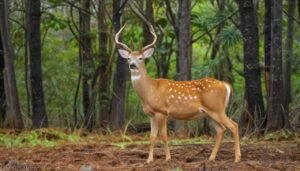 Axis deer grazing, symbolizing the Hawaii deer season